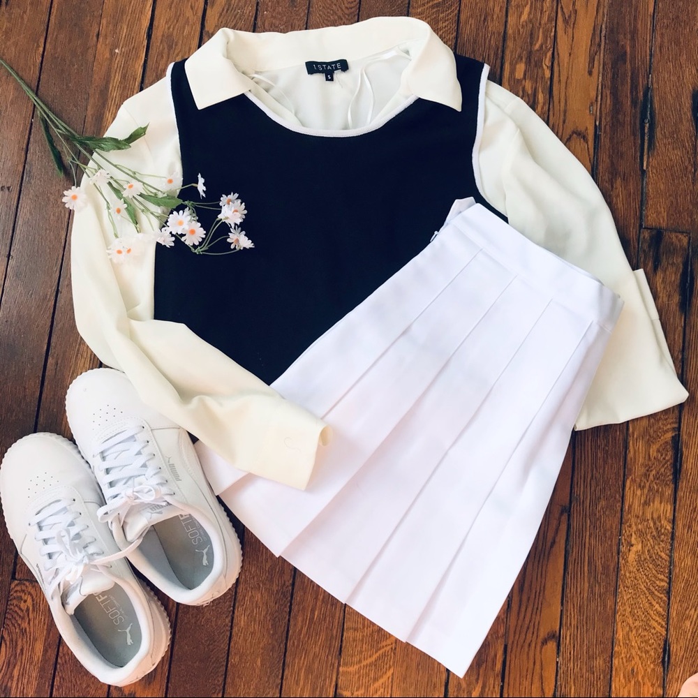 Vintage Trendy Black Sweater Vest